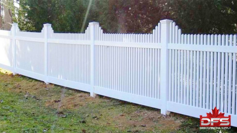 picket vinyl fence canada