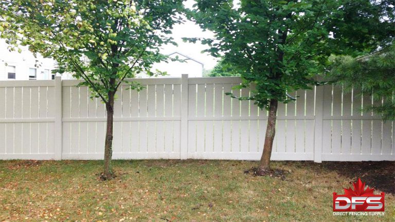 semi-privacy pvc fence
