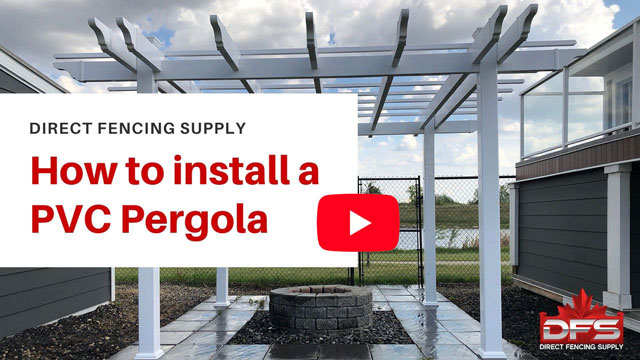 Installing PVC fence Pergola YouTube thumbnail