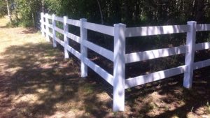 Your Yard Solutions project ranch rail vinyl fence canada