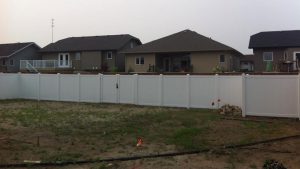 Your Yard Solutions pvc fence project