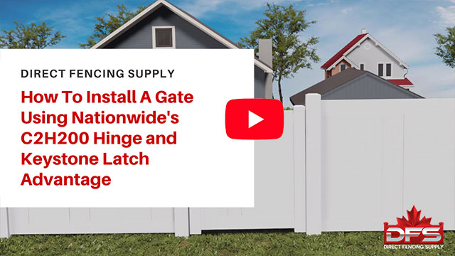 gate installation using Nationwide Industries Hinge and Keystone Latch YouTube thumbnail